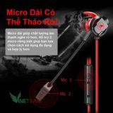  Tai nghe gaming XMOWI RX3 2 mic đàm thoại khử ồn cực tốt 