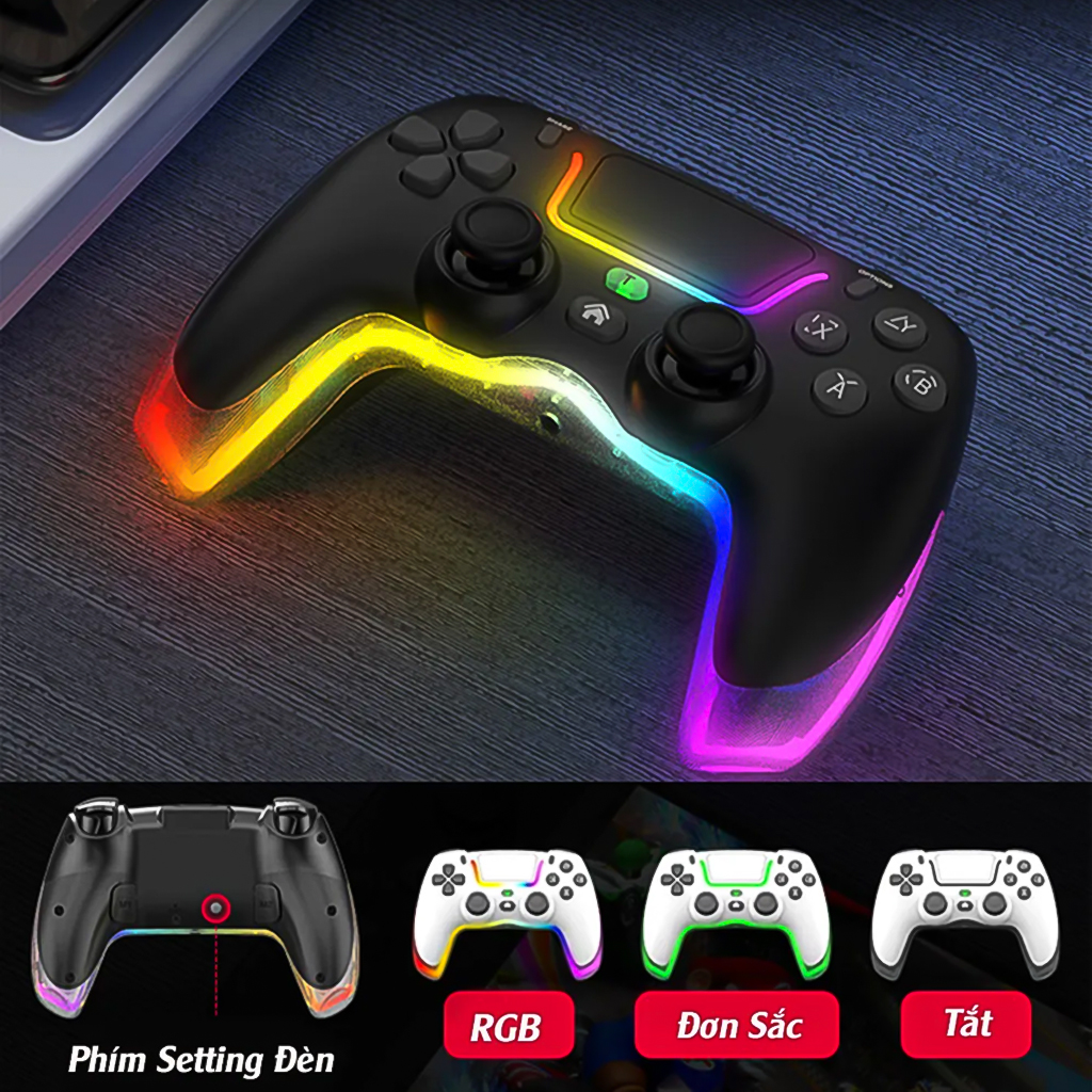 Control Joystick para PC, Steam y PS4 con Iluminación RGB - Control Joystick Para Pc Steam Ps4 RGB