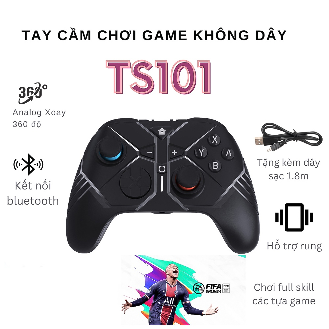 Tay cam choi game T S101 12