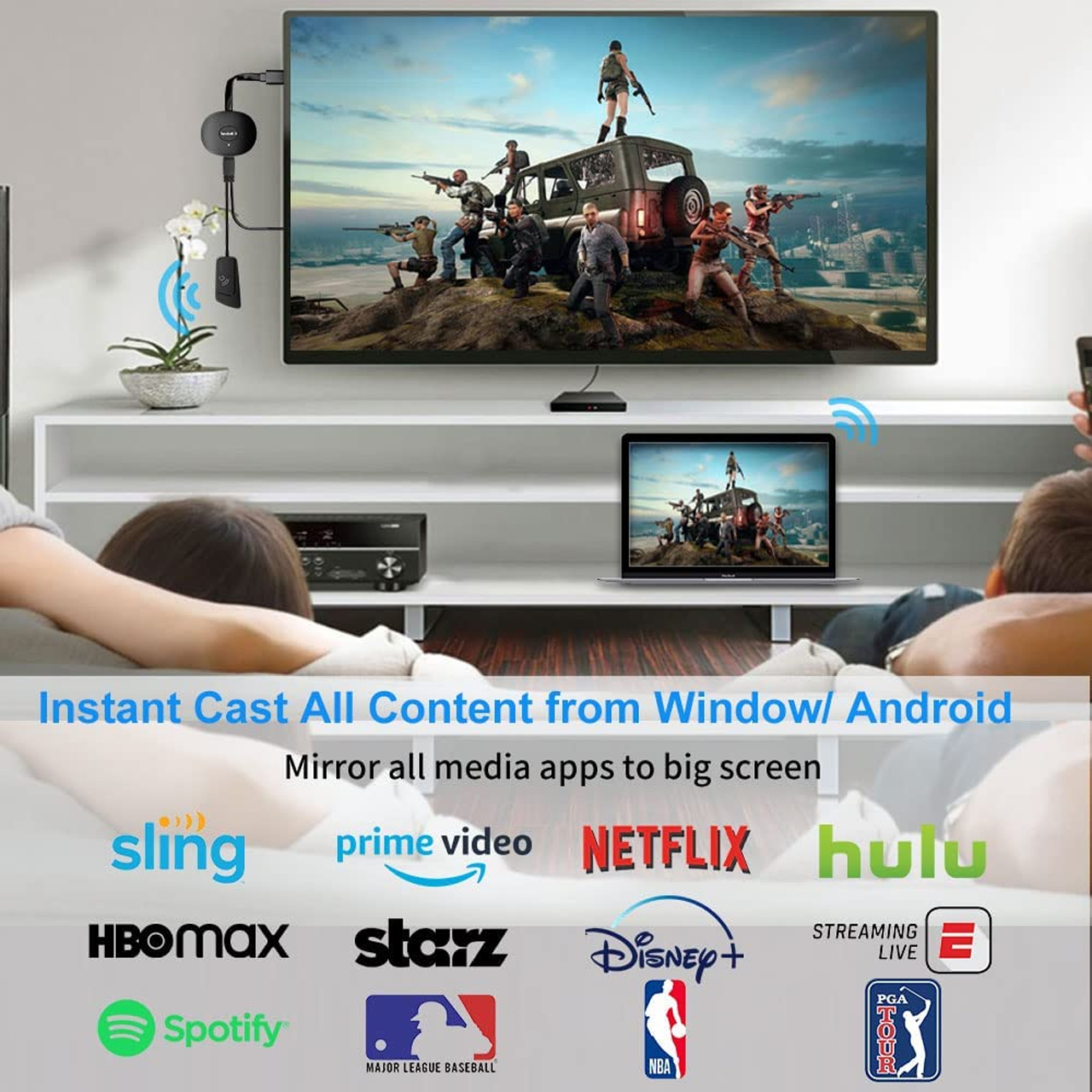 Thiết Bị Kết Nối HDMI Không Dây G26 2.4G 1080P Và 4K WiFi Cho IOS, Androi 15 thiet bi ket noi HDMI khong day KINGLUCKY G26 4