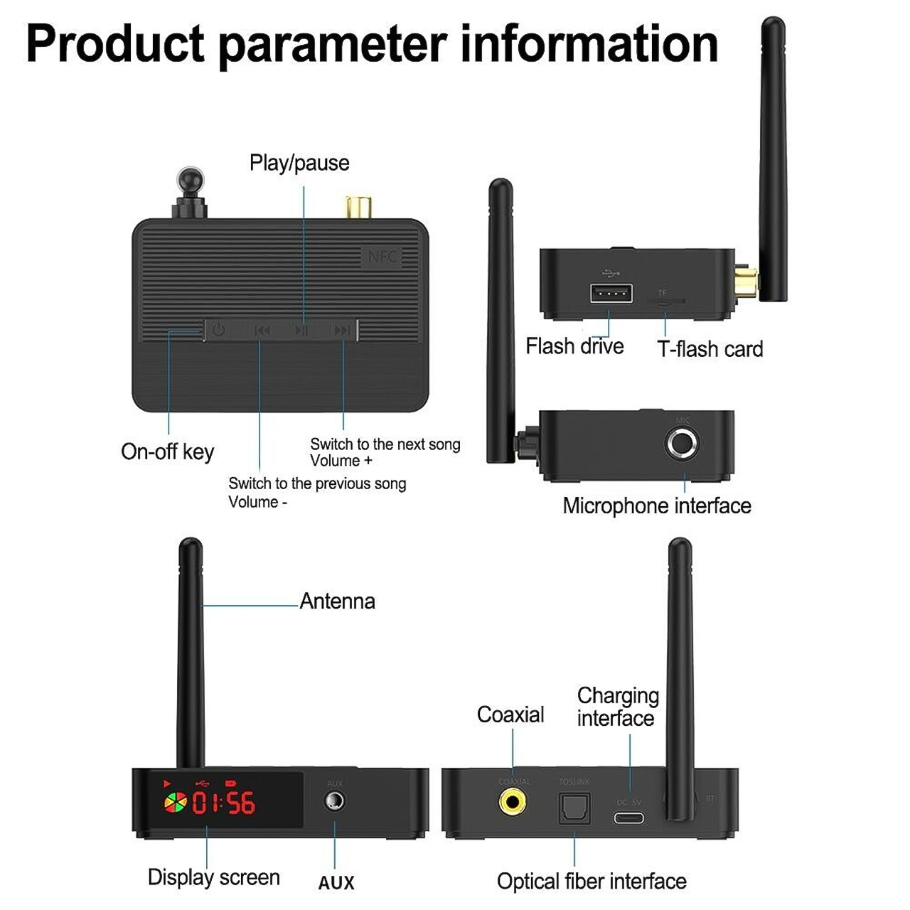 Thiet bi thu nhan bluetooth NFC D400 5