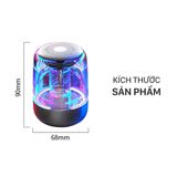  Loa Bluetooth Trên Dưới Trong Suốt Yayusi C7-C7plus âm thành vòm 6D âm bass trầm led RGB pin 1000mAh 