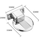  Chặn cửa nam châm đế mỏng Chặn cửa thông minh, chống va đập - kèm miếng dán 3M & ốc vít, ảnh thật 