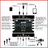  Card sound hát karaoke cắm ngoài XOX K10 hỗ trợ livestream, digo, tictok -dc2316 