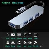  HUB Type C và HUB USB 3.0 tốc độ cao Vinetteam cổng chia usb mở rộng kết nối chuyển đổi cho laptop táo Laptop PC 