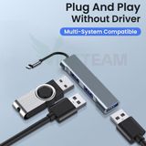  Bộ chia cổng Hub Type-C/Hub USB 4 trong 1 cho Laptop/laptop táo,ĐT,tablet táo -dc4756 