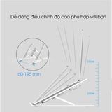  Giá Đỡ Laptop, Giá Đỡ Ipad Chống Trượt 6 Nấc Chỉnh Độ Cao Gập Gọn Dễ Dàng Tặng kèm túi đựng -dc4453 