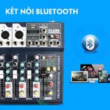  Bộ chộn âm thanh Mixer F4 Pro USB có Bluetooth bản nâng cấp tặng dây truyền nhạc ,Zắc 6.5 