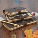  Sổ Tay Da PU Phong Cách Retro - Tiện Lợi Và Đẳng Cấp - dễ dàng mang theo, chống thấm nước 