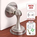  Chặn cửa nam châm inox 304 lực hút cực mạnh chốt chặn chống va đập ồn ào Cho Cửa To Nặng có Phụ Kiện 