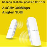  Bộ thu phát không dây cho camera IP, Bộ phát wifi ngoài trời đến 1Km - Mercury MWB201 -dc4324 