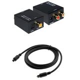  Bộ chuyển đổi tín hiệu âm thanh quang học Optical tặng kèm nguồn và dây quang 1m 