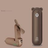  Quạt Mini Cầm Tay Đa Năng Kiêm Pin Sạc Dự Phòng, Đèn Pin Gấu Bear -DC4036 