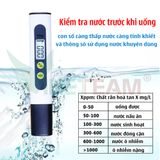 Combo bút thử nước sạch TDS đo chất lượng nước hiệu quả kèm dung dịch đo độ PH 10ml 