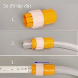  Đầu Nối Ống Nước Khớp nối ống nước đầu nối nhanh vòi máy giặt Van Vặn Chặt Ống Vòi Nước Tiện Dụng 