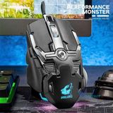  Chuột chuyên Game Có dây V15 6400 DPI, 8 nút Macro, Led RGB 16.8 triệu màu, Kiểu dáng sang trọng độc đáo -dc3696 