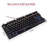  Bàn Phím Cơ Game Thủ K28 87 phím + Tặng đế kê tay nhựa 