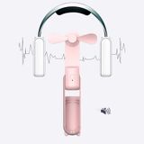  Quạt mini cầm tay đa năng kèm pin sạc dự phòng tiện dụng , Quạt tích điện mini tiện lợi HZ001 pin 1200mAh -dc4772 