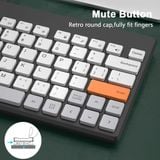  Bàn phím mini có dây BOW K620U 79 Phím dành cho laptop macbook , Lướt Phím Cực Êm Kiểu dáng nhỏ gọn 