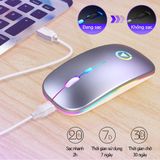  Chuột Máy Tính Không Dây A2 - Chống Ồn Pin Sạc Được Không Cần Thay -DC4426 