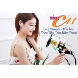  Bộ micro thu âm karaoke livestream C11 Kèm đầy đủ phụ kiện Hát karaoke livetream Phiên bản tiếng Anh 
