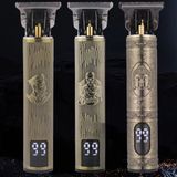  Bộ tông đơ cắt tóc T9 có thể sạc lại, màn hình hiển thị pin- máy cạo râu mini 