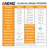 Đồng hồ vạn năng DT9205A đồng hồ đo điện thông minh màn hình kĩ thuật số, độ chính xác cao - dc5266 