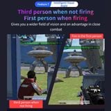  Bộ chuyển đổi Meiying M4 tích hợp ghìm tâm AI Bộ chuyển đổi bàn phím chuột chơi game Pubg, tốc chiến 