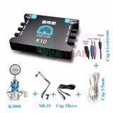  Combo sound card thu âm/Karaoke/Livestream online XOX K10 và K3000 