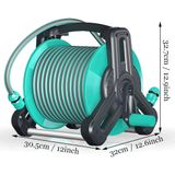  Vòi tưới cây, vòi rửa xe SHUOFAN-101F ống kết cấu 3 lớp, vòi phun bằng nhựa khung ru lô có thể cuộn 