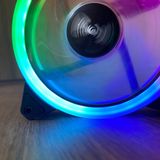  Quạt Tản Nhiệt, Fan Case 12cm Chakenget V2.1 Dual Ring - Led Nhiều Màu -dc5048 