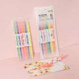  Set 6 Bút Dạ Quang Hai Đầu 2 màu highlight màu Pastel đánh dấu ghi chú, trang trí sổ tay HC628 -dc4946 