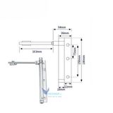  Phụ tùng bản lề cửa tự động có thể điều chỉnh -Thiết Bị Đóng Cửa Thông minh cho cửa nhà, văn phòng 