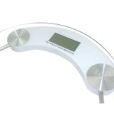  Cân sức khỏe - Cân điện tử hình tròn mặt kính cường lực tiện dụng Max 180kg(Trong suốt) -dc1899 