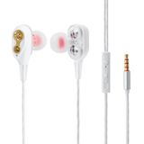  Tai nghe HiFi lõi kép 4 sợi cuốn loa mini  bass siêu trầm cho điện thoại jack cắm 3.5 -dc3530 