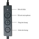 Tai nghe tổng đài viên /Micro Trợ giảng chuyên dụng Có dây Jack cắm cổng USB hàng loại 1 -dc2211 