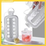  Khay làm đá silicon đa năng, an toàn sức khỏe gấp gọn tiện dụng có thể mang theo 