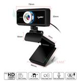  Webcam pc, laptop HXSJ S4 HD 1080P USB3.0 2.0 Camera Có Thể Điều Chỉnh 360° Kèm Mic Cho Cuộc Gọi Video -dc 