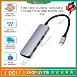  Hub USB 5 in1 Type-C USB C Hub USB-C to USB 3.0 SD and Micro USB 