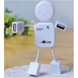  Hub chia cổng USB 2.0 hình nhân Prooci HUB-01 (Trắng)_ dc1274 