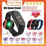  Đồng Hồ Thông minh M4, Vòng Đeo Tay Thông Minh M4 Đo Huyết Áp Nhịp Tim -DC3751 