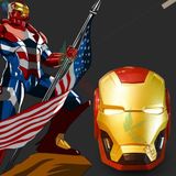  Loa Bluetooth công nghệ 5.0 Iron man, âm thanh vòm 6D bass trầm, pin 1200mAh, Hỗ trợ FM - tặng dây sạc -DC4387 