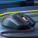  Chuột cơ gaming chuyên chơi game cho máy tính PC laptop P19 app điều khiển macro DPI 6 mức, LED RGB - dc5176 