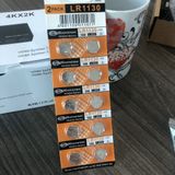 Vỉ 10 viên pin Cúc áo AG10 LR1130 LR54 cho đồng hồ đeo tay, máy tính cầm tay 