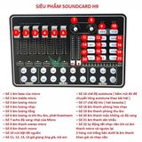  Sound card thu âm Live stream H9 kết nối Bluetooth đẳng cấp-Sound Card Thu Âm Hát Live Cực Hay Bảo Hành 6 Tháng -dc4061 