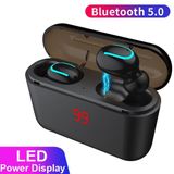  Tai Nghe Bluetooth Không Dây HBQ-Q32 có đèn led - Chống Nước IPX5 - Nghe 60h - Tích Hợp Micro - Tự Động Kết Nối -dc3680 