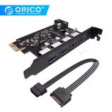  Card chuyển cổng PCIe ra USB 3.0 1 ra 4 cổng Orico PVU3-4P-V1-dc688 