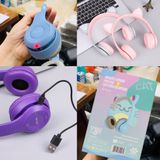  Tai Nghe Bluetooth MZ47, Tai Nghe Gắn Tai Mèo Dễ Thương, Phát Sáng Đèn Đầy Màu Sắc, Cực Kỳ Cute Hot 2022 -DC4751 