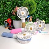  Quạt tích điện-Quạt mini Cầm Tay TAI GẤU cực đẹp - tiện lợi - đi học/đi làm/đi dạo phố có 3 chế độ gió pin khủng -dc3610 