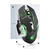  Chuột không dây chuyên GAME Wolf X8 Wireless 2.4GHz SIÊU NGẦU 6 nút, Tự động đổi màu sắc - Pin sạc lại 